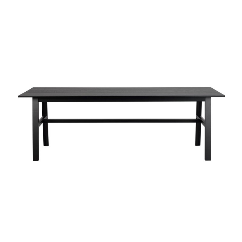 RO Hudson Extending Dining Table Black